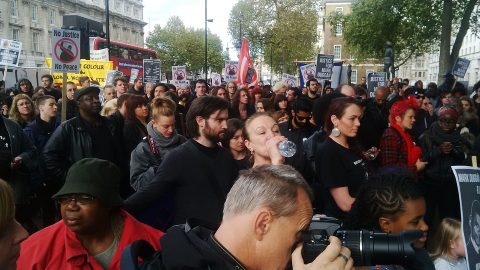 Protest on the road