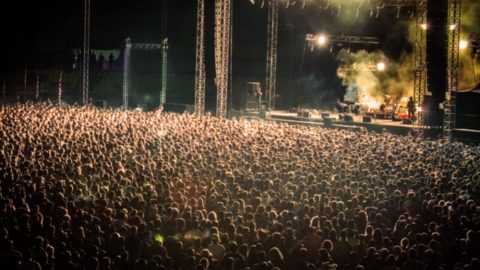 Music festival stage