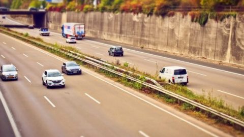 Cars on the highway