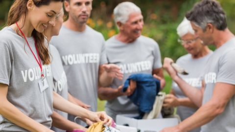 Charity workers