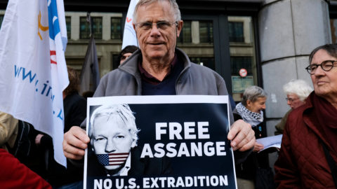 Julian Assange protest