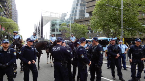 Police on street