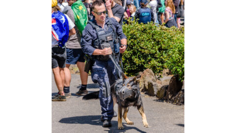 Police dog handler