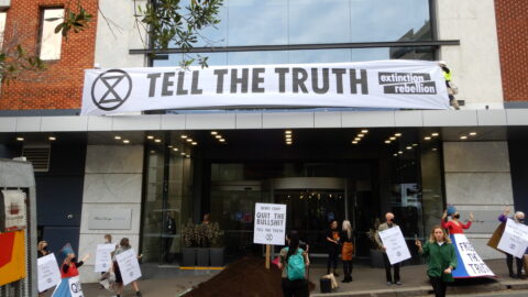 Quit the Bullshit and Tell the Truth News Corp, Demands Extinction Rebellion