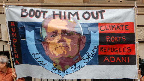 Scott Morrison is a liar sign