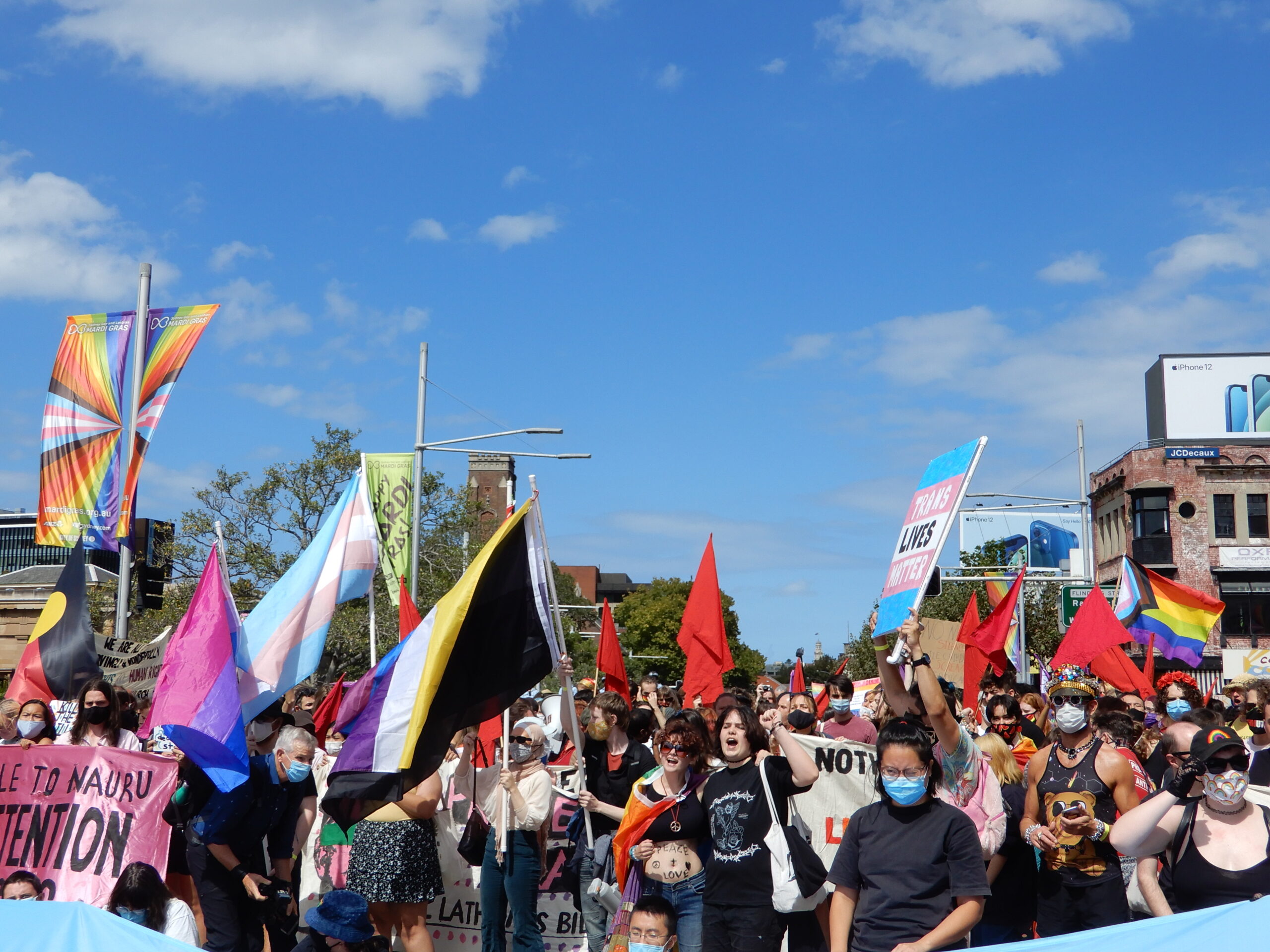 Large Trans Pride Flag