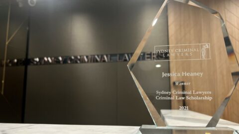 Sydney Criminal Lawyers Scholarship trophy