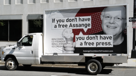 Assange Ice cream truck