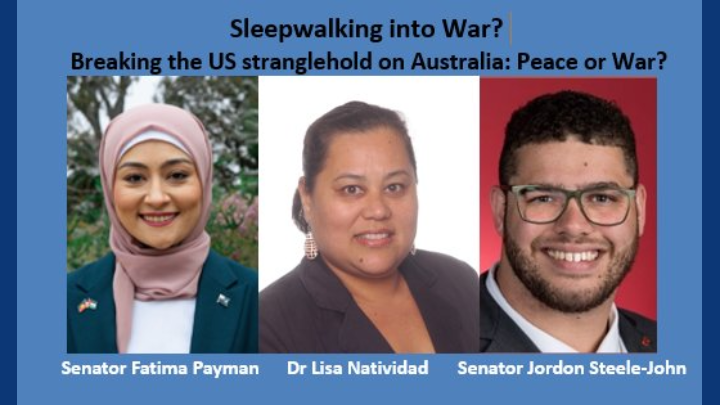 Senator Fatima Payman, Guam’s Dr Lisa Natividad and Greens Senator Jordon Steele-John will all be addressing the theme of Sleepwalking into War at the opening forum of the 2024 IPAN conference on 4 October