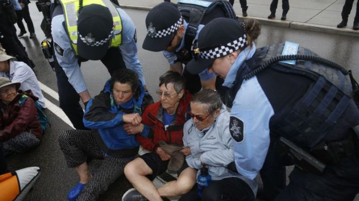 CoCo was not the only climate defender to put her liberty on the line that day. Photo credit: Green Left journalist Alex Bainbridge