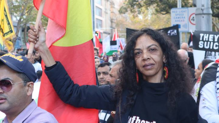 Gomeroi woman Gwenda Stanley is a caretaker at the Aboriginal Tent Embassy Sydney