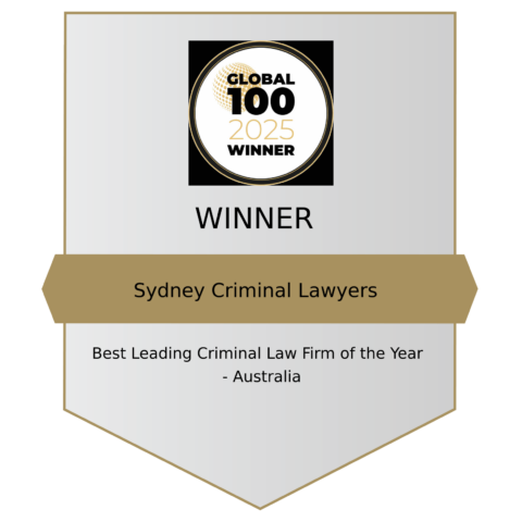 Best Leading Criminal Law Firm of the Year - Australia - 2025, 2024, 2023, 2022, 2021, 2020, 2019, 2018, 2017 Global 100 Awards