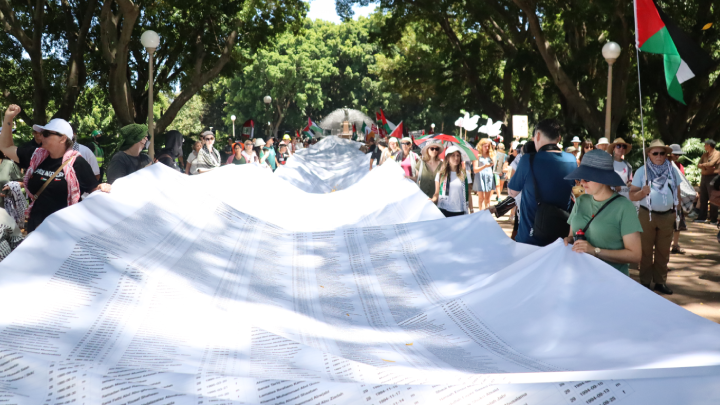 Long lists trailing back into Hyde Park North name the thousands of Palestinians slain by Israel during the worst atrocity since the Holocaust. But all names are not captured