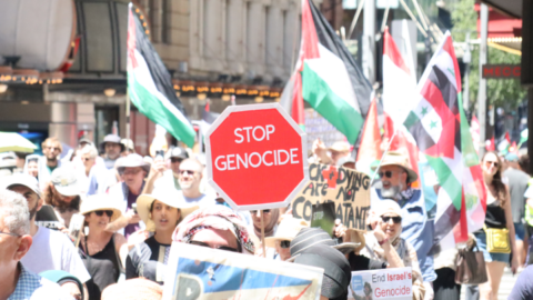 Pro-Palestinians March on Gadigal to End Genocide