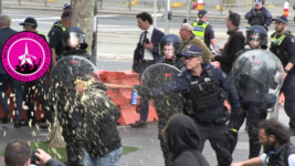 Victoria police disrupt land forces