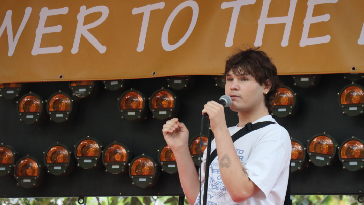 Wiradjuri man Ethan Lyons is a member of the Blak Caucus